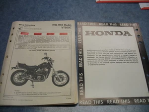 83 84 VT500C Ascot 1983 Honda Fábrica OEM Montaje Juego Up Manual Diagrama - Imagen 1 de 4