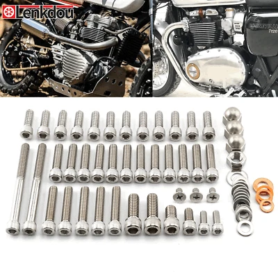 Kits de pernos Allen de cubiertas de motor de acero inoxidable para Triumph Bonneville T120 T140 Foto 1 de 4