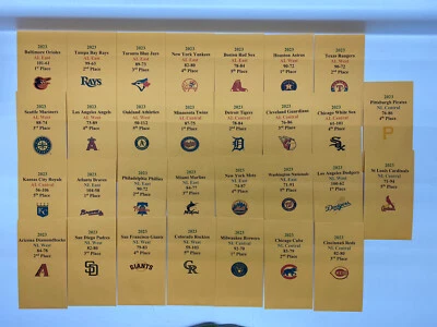 2023 APBA Baseball Printed Storage Envelopes with Stats and Logo. - Image 1 of 3