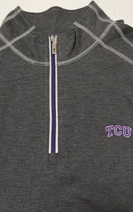 EUC Tommy Bahama grau Langarm 1/4 Reißverschluss Pullover Shirt mit TCU & TB Logos Herren XL - Bild 1 von 12