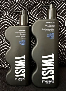 2pk TWIST OUIDAD ON-REPEAT EXTRA MOISTURE SHAMPOO & GIMME IT ALL CONDITIONER SET - Picture 1 of 7