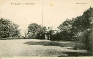 PRINTED POSTCARD OF THE BOWLING GREEN, ELLESMERE, (NEAR OSWESTRY), SHROPSHIRE - Picture 1 of 2