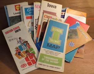 Misc. Vintage Road Map lot (at least 12 plus other stuff) - Picture 1 of 1