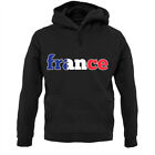 Country Word Flags France - Hoodie / Hoody - French - Football - Team -Fan-Sport