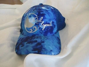 reel legends sport mesh fish ball cap hat mermaid water silver logo adjustable - Picture 1 of 2