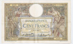 France 100 francs C. 20=8=1924. C. - Picture 1 of 2