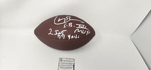 Larry Brown Dallas Cowboys 2 Inscriptions Autographed Signed Football SS Auto