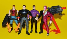Batman Forever 1995: Set of 4 Kenner Figures: Bruce Wayne, Robin, Two-Face