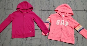 Lot of 2 Toddler Girl's Sweatshirts Hoodies Gap/Jumping Beans Size 4 - Picture 1 of 7