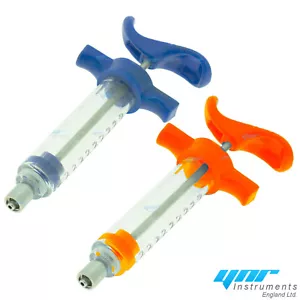 10ml & 20ml Veterinary Syringe Luer Injection Lock Reusable Livestock Supplies  - Picture 1 of 16