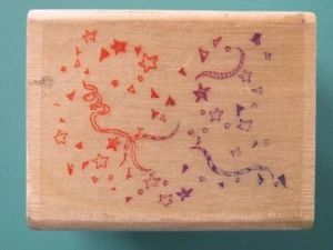 Confetti Pattern Accent Background PORTFOLIO Rubber Stamp  - Picture 1 of 2