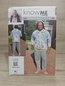 New Uncut Know ME Sewing Pattern Mens Size 34-42 ME2009 Long Sleeve Shirt Pants - Picture 1 of 3