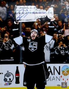 Drew Doughty Autographed 16X20 Photo Kings "14 SC Champs" w/Cup Steiner - Picture 1 of 3