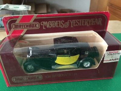 MATCHBOX Models of Yesteryear Y-24 1927/1928 BUGATTI T44 w/Original Box B355 - Image 1 of 4