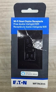 Receptáculo dúplex inteligente Eaton WFTRCR15 Wi-Fi WFTRCR15-BK-SP-L negro T33 - Imagen 1 de 2