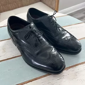 Scarpe eleganti Oxford Florsheim da uomo 10 3E Lexington in pelle nera alare 17066-01 - Foto 1 di 10