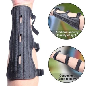 Archery Arm Guard Traditional Leather Bracer For Longbow & Bow Recur Prof - Picture 1 of 5