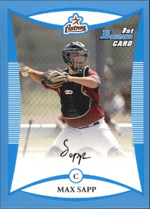 2008 Bowman Prospects Blue Houston Astros Baseball Card #BP1 Max Sapp /500