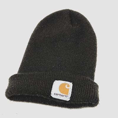 Boné de trabalho CARHARTT gorro infantil menino marrom malha criança inverno menina - Imagem 1 de 2