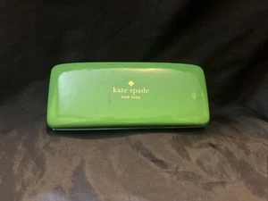 Kate Spade New York Eyeglasses Reading Glasses Case Holder Green Blue Hard Shell - Picture 1 of 6