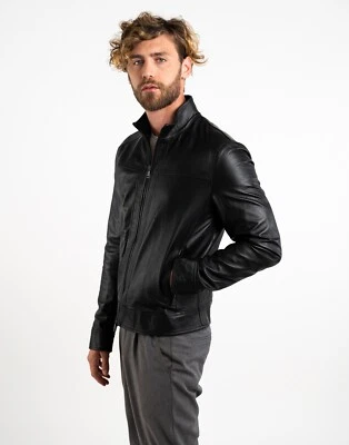 GIACCA GIUBBINO GIUBBOTTO IN DI PELLE UOMO ART U0355  TG. DISPONIBILI DA 46 a 58 Foto 1 de 4