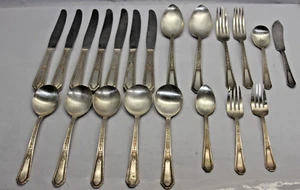 WM Rogers Mfg Co Extra Silver Plated  21 pc Flatware Set 1926 CHALFONTE - Picture 1 of 18