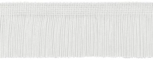 Chainette Fringe Trim 2 inch, Style# CF02, Color# A1 - Pure White [11 Yards] - Picture 1 of 1