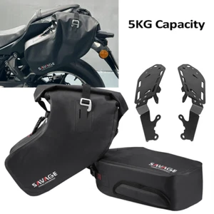Storage Luggage Rack Side Bag Sidebox Saddlebag Support For Kawasaki Z650 ER650 - Picture 1 of 24