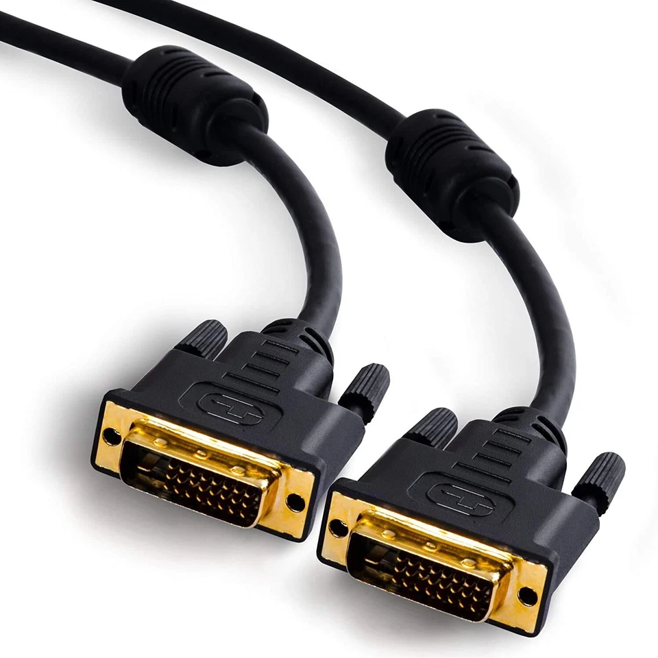 DVI-D TO DVI-D Cable Male To Male Dual Link 24 + 1 Pin Monitor Display DVI Wire - Image 1 of 1