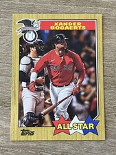 2022 Topps Series 2 Xander Bogaerts 1987 All Star Oversize Box Topper Red Sox