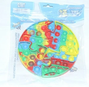 4 piece Puzzle Push it Bubble Pop Fidget poppers Toy Sensory - Picture 1 of 2