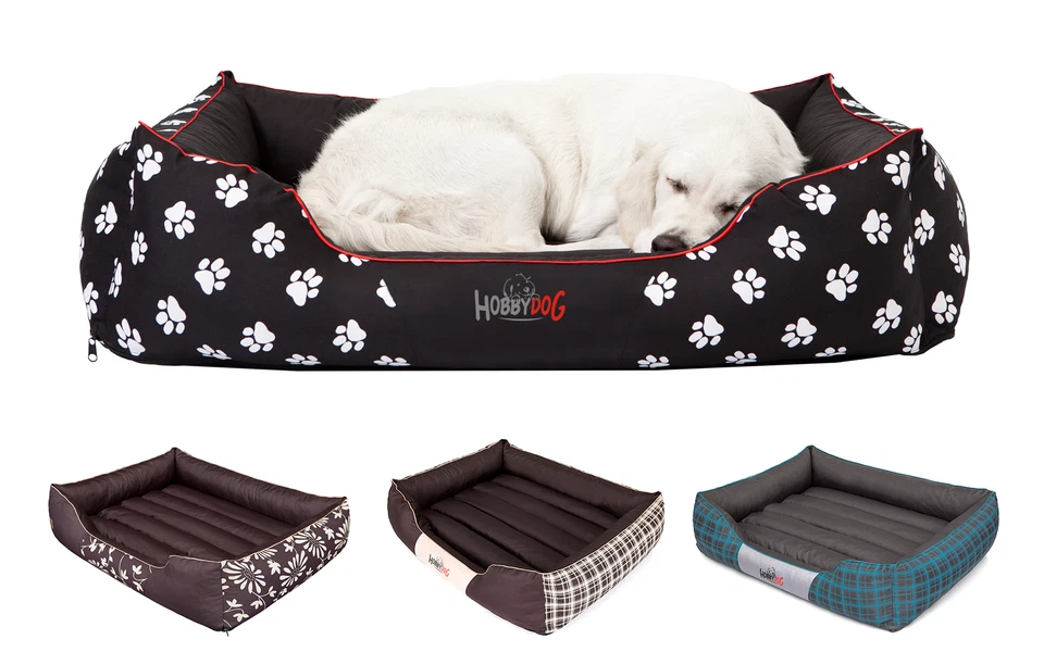 Tierbett Hundebett Hundekorb Hundekissen Katzenbett Schlafplatz Größen: L-XXL