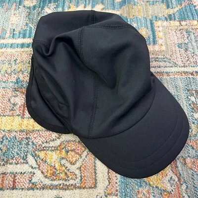 Lands End Trapper Sombrero Gorra Nylon Forrado Vellón Negro Talla Única Foto 1 de 4