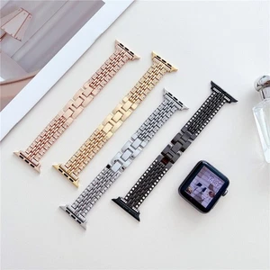 Correa de pulsera de lujo para Apple Watch 9 8 7 6 5 SE Ultra 2 40/44/41/45/49 mm - Imagen 1 de 12