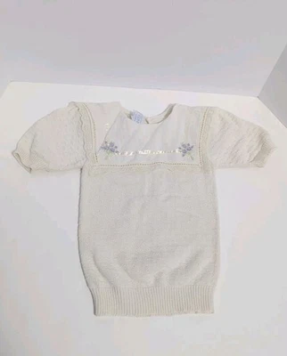 Vestido vintage años 80 Gunne Sax Jessica McClintock niñas niño pequeño pradera S suéter Foto 1 de 4