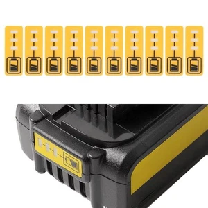 10PCS Battery Label Stickers for Dewalt For DCB200 For 18V Capacity Replacement - Picture 1 of 9