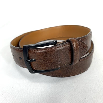 Cinturón de vestir de cuero marrón Kemisant - para hombre talla 36/110 Foto 1 de 4