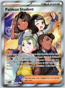 Paldean Student 231/091 SV: Paldean Fates - Ultra Rare Full ArtNM Holo - Picture 1 of 2