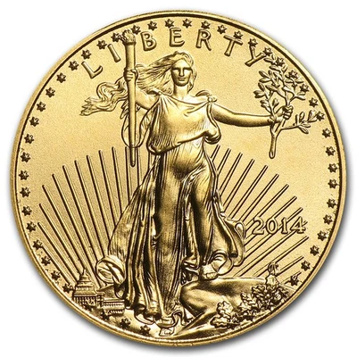2014 1/10 oz American Gold Eagle BU - Image 1 of 3