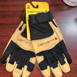 🔅Guanti da Lavoro CARHARTT *GD0659S-M Pelle Protettivi UOMO LARGE - Marrone - Foto 1 di 2