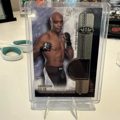 2017 Topps UFC Knockout Patch Tier 1 Of Anderson Silva. #56/99 UFC Legend. - Image 1 of 4