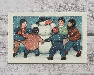 Winter Schneemann Butzemann Kinderlieder Kölln Bilderdienst 1960er Sammelbild - Picture 1 of 2