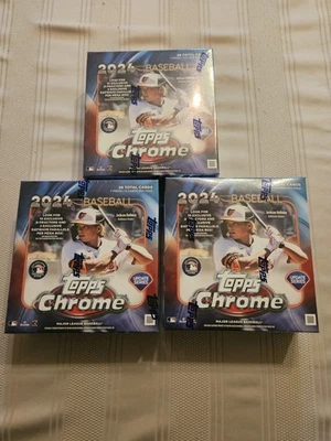 3 2024 Topps Chrome Update MLB Baseball Mega Boxes Sealed FAST SHIP! - Image 1 of 4