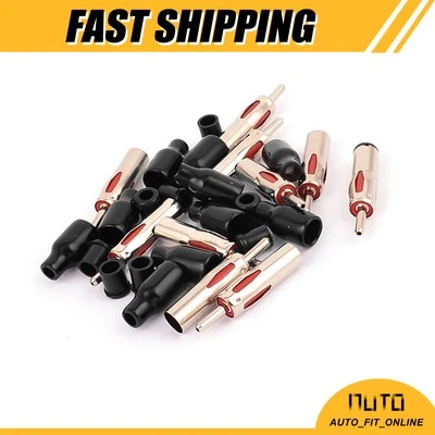 10 Pcs Auto Car Radio Antenna Cable AM/FM Male Adapter Connector Universal - Image 1 of 4