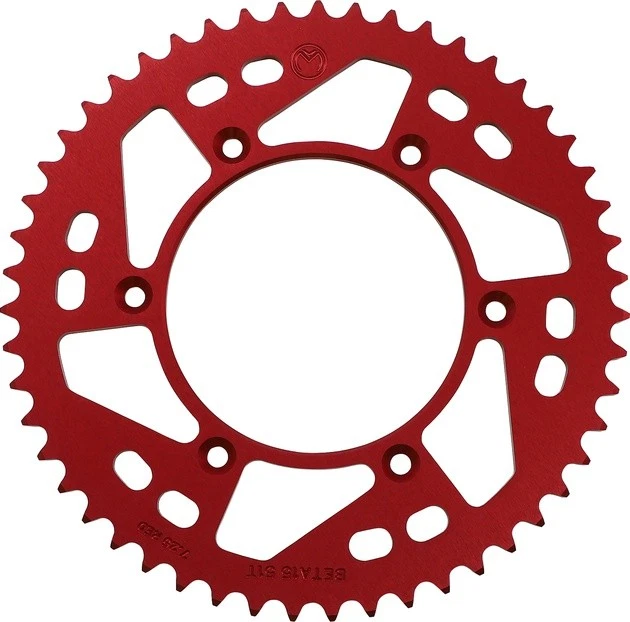 Moose Rear Aluminum Sprocket 51T Red Beta - Image 1 of 1