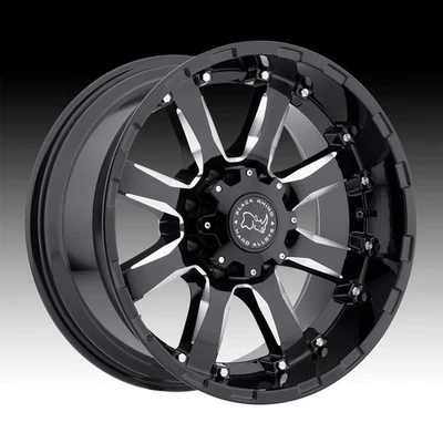 Negro Rhino Sierra Brillo Negro Fresado 17x9 6x5,5 -12 mm (1790SRA-26140B12) Foto 1 de 3