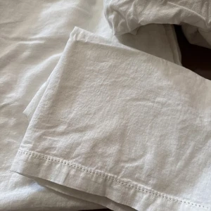 3 Pc Twin Linen Blend with Hem Stitch Sheet Set Beige - Hearth & Home Magnolia - Picture 1 of 7