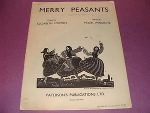 Libro de piano Merry Peasants 1938 Loxton - Imagen 1 de 1