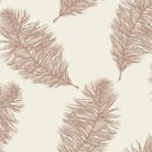 Fawning Feather Cream Rose Gold Metallic Shimmer Wallpaper Feature Holden Decor