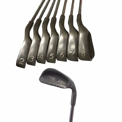 Ping Eye 2 Black Dot Iron Set - 2 3 4 5 6 7 8 Irons - Matching Serial Numbers - Image 1 of 4
